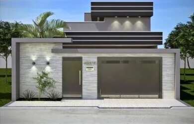 Imagem: A casa possui 3 Dormitórios, 2 Banheiros, 2 Vagas na garagem