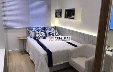 Imagem: O studio possui 1 Dormitório, 1 Banheiro, 1 Vaga na garagem