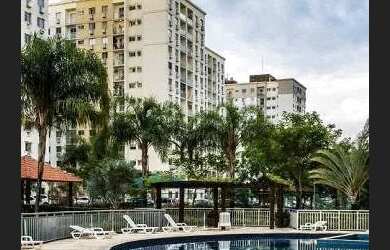 Imagem: O apartamento possui 2 Dormitórios, 1 Banheiro, 1 Vaga na garagem