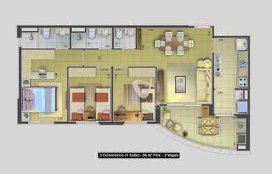 Imagem 15: Apartamento com 2 dormitórios para alugar, 74 m² por R$ 6.275,00/mês...