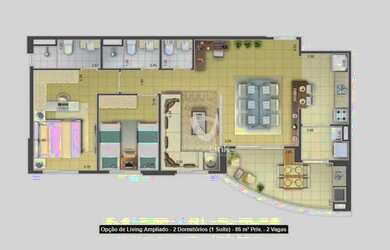 Imagem 16: Apartamento com 2 dormitórios para alugar, 74 m² por R$ 6.275,00/mês...