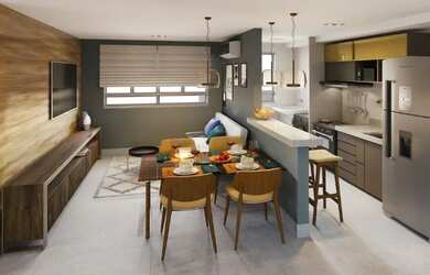 Imagem: O apartamento possui 3 Dormitórios, 2 Banheiros e está localizado