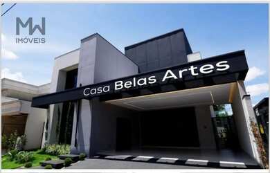 Imagem: A casa possui 4 Dormitórios, 5 Banheiros, 4 Vagas na garagem