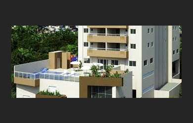 Imagem: O apartamento possui 1 Dormitório, 1 Banheiro, 1 Vaga na garagem