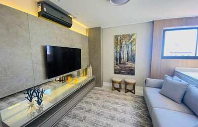 Imagem: O apartamento na cobertura possui 3 Dormitórios, 4 Banheiros