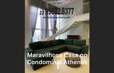 Imagem: A casa em condomínio possui 4 Dormitórios, 2 Banheiros, 4
