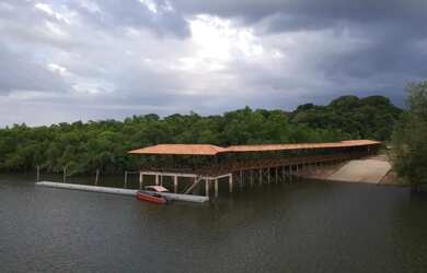 Imagem 2: Terreno logístico com Porto, Rampa, Galpão e acesso ao Rio Benfica pela...