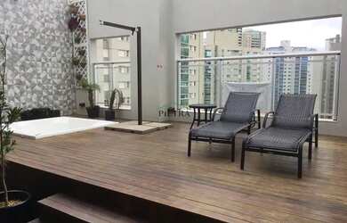 Imagem: O apartamento na cobertura possui 3 Dormitórios, 3 Banheiros