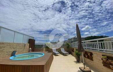 Imagem: O apartamento na cobertura e possui 3 Dormitórios, 1 Banheiro