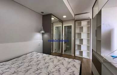 Imagem 11: Apartamento para alugar um quarto vista mar Pompéia Santos SP