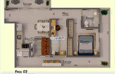 Imagem 6: Apartamento com 2 quartos disponível para venda no bairro Umuarama em...