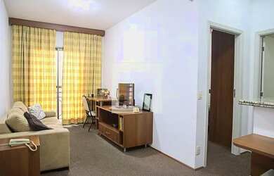 Imagem: O studio possui 1 Dormitório, 1 Banheiro, 39m² de Área e