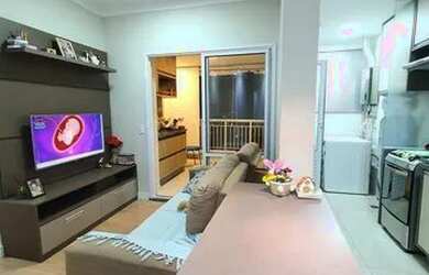 Imagem: O apartamento possui 2 Dormitórios, 1 Banheiro, 1 Vaga na garagem