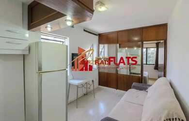 Imagem: O studio possui 1 Dormitório, 1 Banheiro, 1 Vaga na garagem