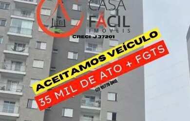 Imagem: O apartamento possui 2 Dormitórios, 1 Banheiro, 1 Vaga na garagem