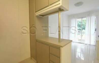 Imagem: O apartamento possui 1 Dormitório, 1 Banheiro, 1 Vaga na garagem