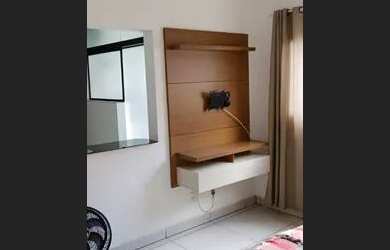 Imagem: O apartamento possui 1 Dormitório, 1 Banheiro, 2 Vagas na garagem