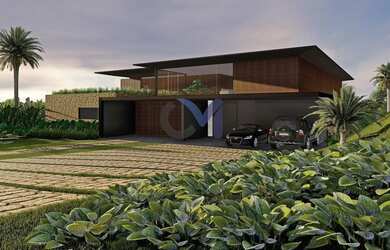 Imagem: A casa possui 5 Dormitórios, 5 Banheiros, 4 Vagas na garagem