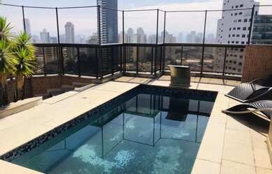 Imagem: O apartamento na cobertura possui 3 Dormitórios, 5 Banheiros