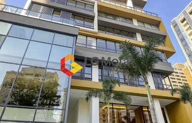 Imagem: O apartamento possui 1 Dormitório, 1 Banheiro, 1 Vaga na garagem