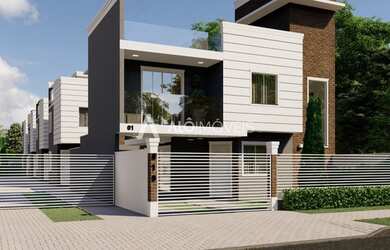 Imagem: A casa possui 3 Dormitórios, 2 Banheiros, 1 Vaga na garagem