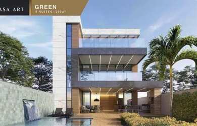 Imagem 2: Casa de condomínio para venda com 253m² com 4 suites, segurança 24h...