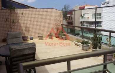 Imagem: O apartamento na cobertura possui 4 Dormitórios, 3 Banheiros