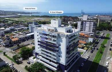 Imagem: O apartamento possui 2 Dormitórios, 1 Banheiro, 1 Vaga na garagem