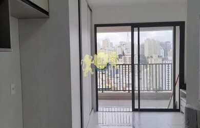 Imagem: O studio para alugar possui 1 Dormitório, 1 Banheiro, 1 Vaga