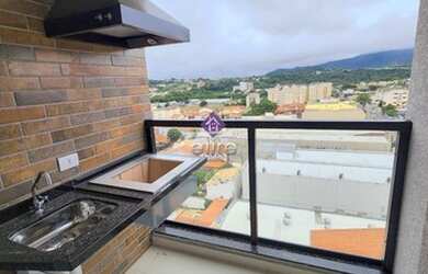 Imagem: O apartamento possui 1 Dormitório, 1 Banheiro, 1 Vaga na garagem