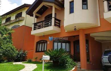 Imagem: A casa em condomínio possui 4 Dormitórios, 4 Banheiros, 5