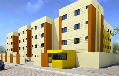 Imagem: O apartamento possui 2 Dormitórios, 1 Banheiro, 1 Vaga na garagem