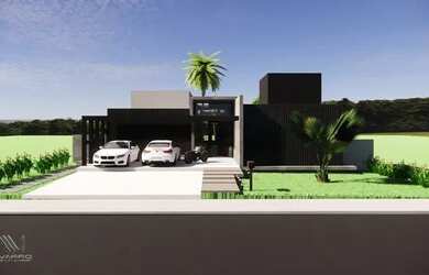 Imagem: A casa em condomínio possui 5 Dormitórios, 5 Banheiros, 4