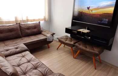 Imagem: O apartamento possui 2 Dormitórios, 2 Banheiros, 2 Vagas na