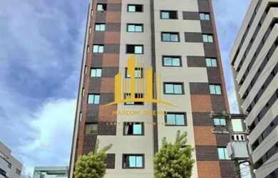 Imagem: O apartamento possui 1 Dormitório, 1 Banheiro, 1 Vaga na garagem