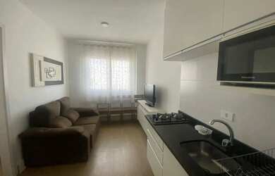 Imagem: O apartamento possui 1 Dormitório, 1 Banheiro, 30m² de Área