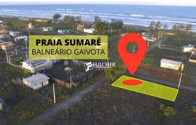 Imagem: O terreno possui 300m² de Área e está localizado em Balneário