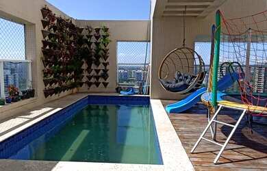 Imagem: O apartamento na cobertura possui 3 Dormitórios, 4 Banheiros