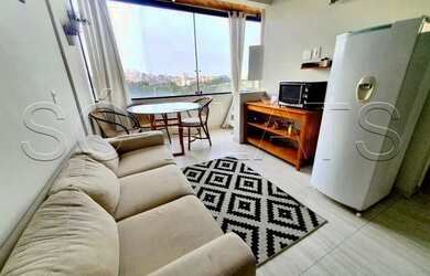 Imagem: O studio possui 1 Dormitório, 1 Banheiro, 1 Vaga na garagem