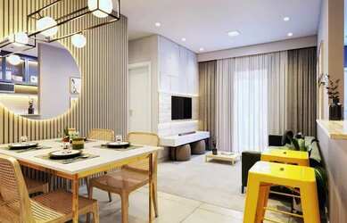 Imagem: O apartamento possui 3 Dormitórios, 1 Banheiro, 2 Vagas na