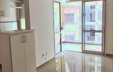 Imagem: O apartamento possui 1 Dormitório, 1 Banheiro, 1 Vaga na garagem