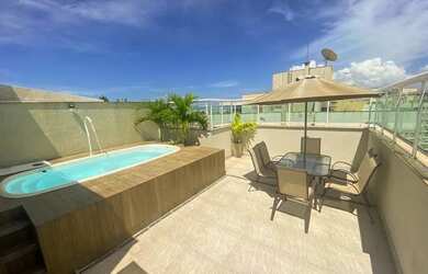 Imagem: O apartamento na cobertura possui 4 Dormitórios, 3 Banheiros