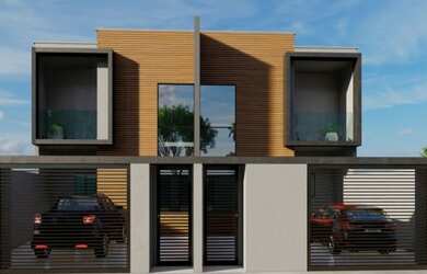 Imagem: A casa possui 4 Dormitórios, 4 Banheiros, 2 Vagas na garagem