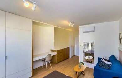 Imagem: O apartamento possui 1 Dormitório, 1 Banheiro, 1 Vaga na garagem