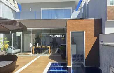 Imagem: A casa em condomínio possui 5 Dormitórios, 5 Banheiros, 3