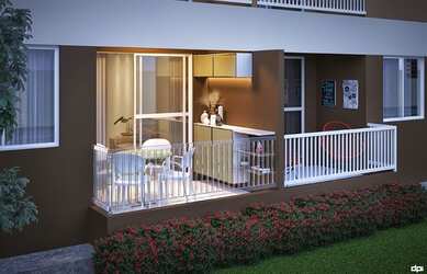 Imagem: O apartamento possui 2 Dormitórios, 2 Banheiros, 46m² de Área