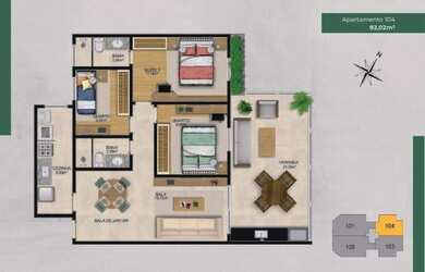 Imagem 8: Cobertura 3 Quartos - Lançamento na Benvindo de Novaes- Recreio dos Bandeirantes