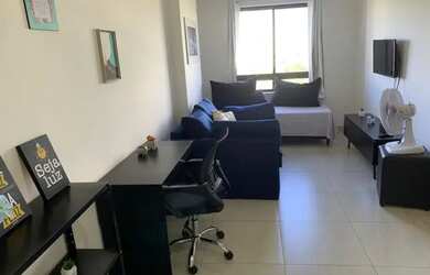 Imagem: O studio possui 1 Dormitório, 1 Banheiro, 1 Vaga na garagem