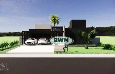 Imagem: A casa em condomínio possui 5 Dormitórios, 5 Banheiros, 4