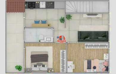 Imagem 3: Casa com 2 dormitórios à venda, 51 m² por R$ 280.000 - Vila Guilhermina - Praia Grande/SP